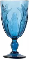 Home4You Vyno taurė „GIO MARE“, aukštis 16,3 cm, mėlyna