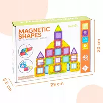 3D magnetinių konstravimo kaladėlių rinkinys vaikams, 45 dalys