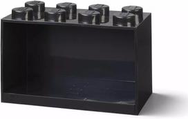 Lentynų modulis Room Copenhagen LEGO Brick 8 Shelf juodas, modulinė demonstravimo lentyna