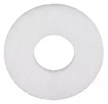 Makita 1914S5-9 Felt Polishing Pad for PS001G Cordless Scrubber/Polisher, 200 mm, White