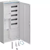 Hager ZB32ET215W1 Pilnas apskaitos spintos komplektas 1 skaitiklio vieta BKE-I APZ 1100mm 2 laukai ant paviršiaus montuojama IP31 RAL 9010