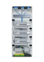 Hager VA60BV1 Volta APV paviršinis skirstomasis skydas 5x12 PLE 3 RCD grandinės 60 modulių IP30 baltas