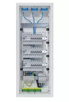 Hager VH60BV1 Volta Cavity Wall Distribution Board 5x12 PLE 60 Modules 3 RCD Circuits White