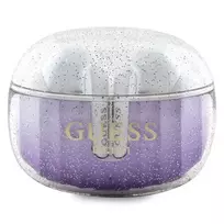 „Guess Glitter Gradient“ belaidės ausinės su įkrovimo dėklu (violetinė)