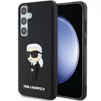 Karl Lagerfeld KLHCS24S3DRKINK S24 S921 Black Hardcase 3D Rubber Ikonik Samsung Galaxy S24 dėklas