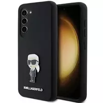 Karl Lagerfeld Ikonik Metal Pin Silicone Case for Samsung Galaxy S23 - Black