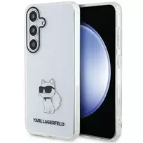 Karl Lagerfeld KLHCS24SHNCHTCT S24 S921 Skaidrus kietas dėklas IML Choupette, skirtas Samsung Galaxy S24