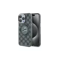 Karl Lagerfeld IML Monogram Karl & Choupette Head MagSafe Case for iPhone 15 Pro Max 6,7 inch Black