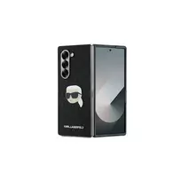 Karl Lagerfeld Saffiano Monogram Head Pin Hard Case, skirta Samsung Galaxy Z Fold6 - juoda