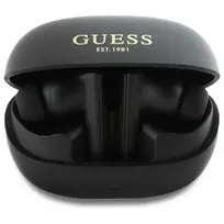 Guess Capsule Printed Logo - Bluetooth TWS ANC & ENC ausinės su įkrovimo dėklu (Juodos)