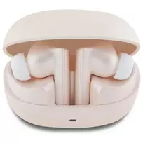 Guess Capsule Printed Logo belaidės TWS ausinės su ANC ir ENC bei įkrovimo dėklu (rožinės)