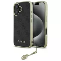 Guess GUHCP16MGF4GGR Hardcase for iPhone 16 Plus 6.7 Black 4G Charms Collection