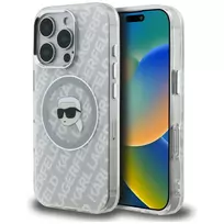 KARL LAGERFELD IML Karl Head Logo MagSafe Dėklas, skirtas Apple iPhone 16 Pro, Pilka
