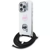 KARL LAGERFELD IML Crossbody Dėklas, skirtas Apple iPhone 16 Pro, Baltas