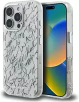 KARL LAGERFELD IML Karl ScriptPattern MagSafe Case for Apple iPhone 16 Pro Max - White