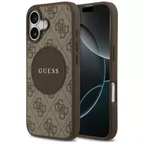 Guess 4G Circle Classic Logo MagSafe Back Cover, skirta Apple iPhone 17 - Ruda