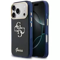Guess IML 4G Script Metal Case, skirtas Apple iPhone 17 Pro Max – mėlyna