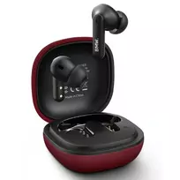 BMW Bluetooth TWS Earbuds Leather Metal Logo ENC Red