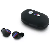 BMW M Metal Logo TWS Bluetooth 5.1 Ausinės su ENC - Juodos