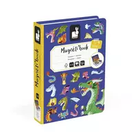 Janod Magnetibook Smoki – magnetinė žaidimų knyga su drakonų fantazija