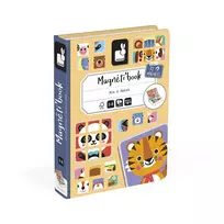 Janod Magnetibook: magnetinė knyga su dėlione apie gyvūnus