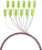 EFB Electronics Fibre Pigtail SC 50/125 OM5 12-Colour Set 2m - Cable/Adapter Set - Single or Monomode