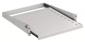 EFB Elektronik 19 colių 2U ištraukiama lentyna, gylis 555 mm, priekinis tvirtinimas, 20 kg