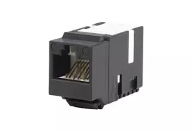 METZ CONNECT 130A10-29-I-B1 Flat Black RJ45 Female Cat6A Shielded Keystone Module