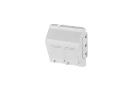 METZ CONNECT RJ45 Keystone Module Cat.6A Shielded White 45x45mm Tool-less