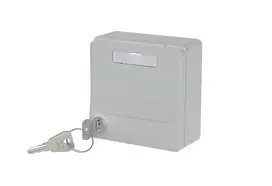 METZ CONNECT 1309471003KI Įleidžiamo montavimo modulio korpusas su vyriais ir užraktu pilkas