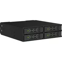 ICY DOCK ToughArmor MB699V5P-B V3 4-Bay 2,5 inch NVMe U.2/U.3 SSD PCIe 5.0 Mobile Rack Enclosure for 5,25 inch Bay (with MCIO Connector)