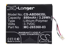Cameron Sino baterija Amazon Kindle 7/8 kartos skaitytuvams (MC-265360-03, 58-000083, 58-000151) – 1500mAh