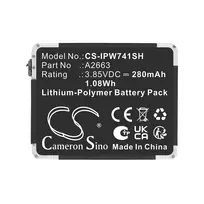 CAMERON SINO A2663 tipo akumuliatorius, skirta Apple Watch Series 7 41mm A2473/A2475/A2476 (Cs-ipw741sh)