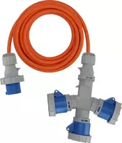 Brennenstuhl 1167670205 Prailginimo laidas 2m H07RN-F 3G 2.5mm² 16A 230V IP44 Schuko Pilka/Mėlyna/Oranžinė