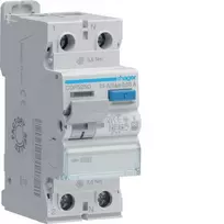 HAGER CDF525D Apsauginis išjungiklis 2P 10kA 25A 30mA F tipo