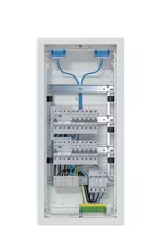 Hager Volta VH48BV1 Cavity Wall Distribution Board 4x12 PLE 2 RCD Circuits 48 Modules IP30 White