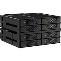 ICY DOCK ToughArmor MB508V5P-B 8 Bay 2,5 inch U.2/U.3 NVMe SSD/HDD Full Metal Backplane Module