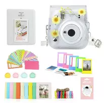 LOVEINSTANT 8-in-1 Accessory Bundle for Fujifilm Instax Mini 11 - Dried Chamomile Design