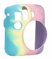 LOVEINSTANT Silicone Protective Case for Fujifilm Instax Mini 12 - Rainbow