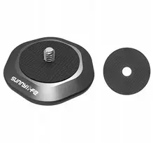 SUNNYLIFE Magnetic Mount Adapter Plate for Camera, Gimbal, Phone with 1/4 inch Thread DZ753-D