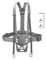 SUNNYLIFE Krūtinės diržas DJI RC Plus nuotolinio valdymo pultui - Juoda