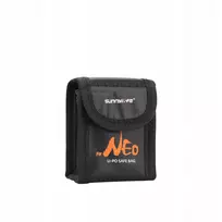 SUNNYLIFE Fireproof LiPo Battery Safety Case for DJI Neo / Neo 2 – Holds 2 Batteries (Black)