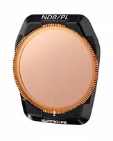 SUNNYLIFE Hybrid 2-in-1 Polarizing PL + Gray ND8 Filter for DJI Air 3S / 3 + Case Fi923-8p