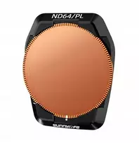SUNNYLIFE Hybrid 2in1 Polarizing PL + Gray ND64 Filter for DJI Air 3S / 3 + Case Fi923-64p