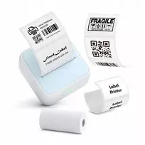 LOVEINSTANT S1 Bluetooth terminis spausdintuvas nuotraukoms, lipdukams, užrašams, etiketėms, 53 mm, 203 dpi, mėlynas
