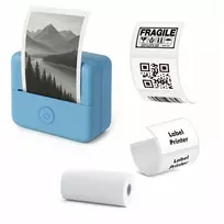 LOVEINSTANT X6 Bluetooth šiluminis spausdintuvas nuotraukoms, lipdukams, užrašams, etiketėms su AI programėle, mėlynas