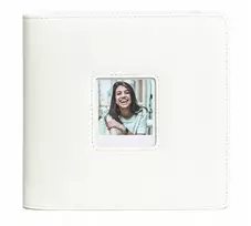 LOVEINSTANT Fotoalbumas, skirtas Polaroid Go – 36 lapų, 288 nuotraukoms, baltos spalvos PU oda