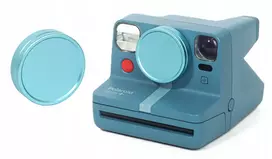 LOVEINSTANT apsauginis objektyvo dangtelis aliuminis, skirtas Polaroid Now Now+ mėlynas