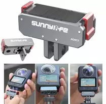 SUNNYLIFE Magnetinis greito atjungimo adapteris su 1/4 inch sriegiu ir GoPro laikikliu, skirtas DJI Osmo Action 5 Pro / 4 / 3, AD017-T