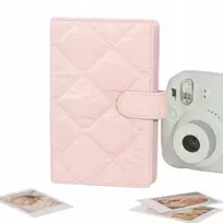LOVEINSTANT Album for 108 Photos Compatible with Fujifilm Instax Mini 12 40 11 9 8 7 Evo Liplay Link / Quilted Pink